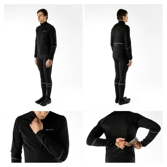 Bunda Force ARROW softshell (čierna) • veľ. 3XL